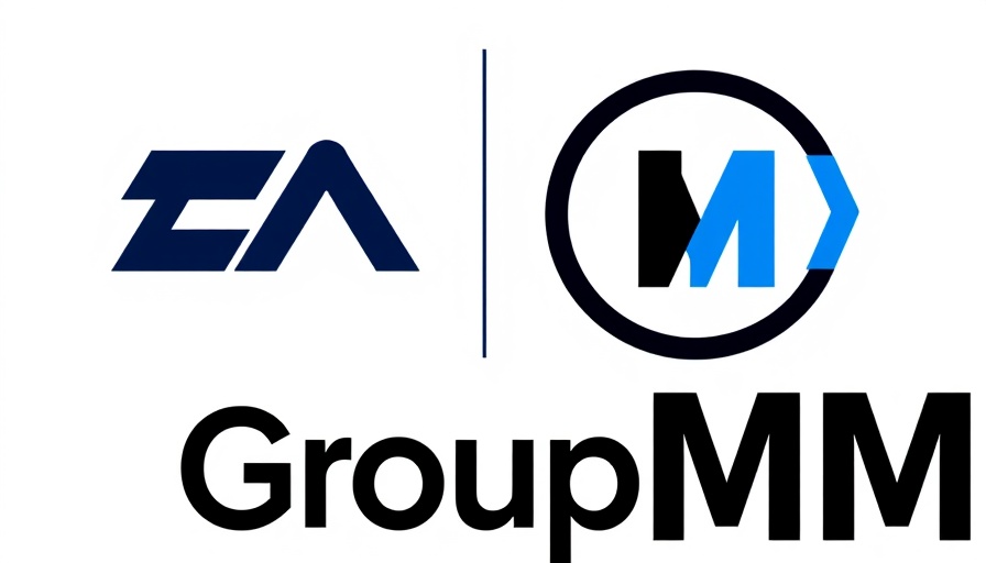 EA and GroupM logos on a white background for media agency selection.