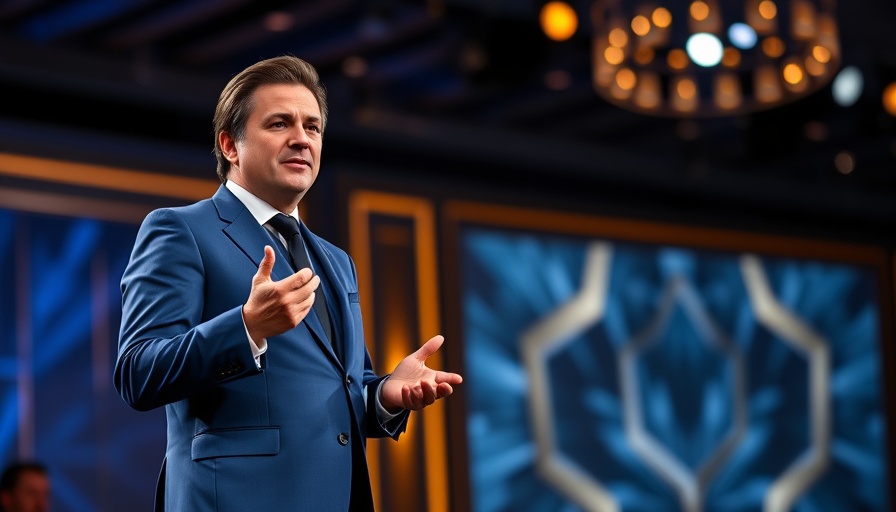 Host on stage during an award ceremony, 2025 Oscar ratings decline