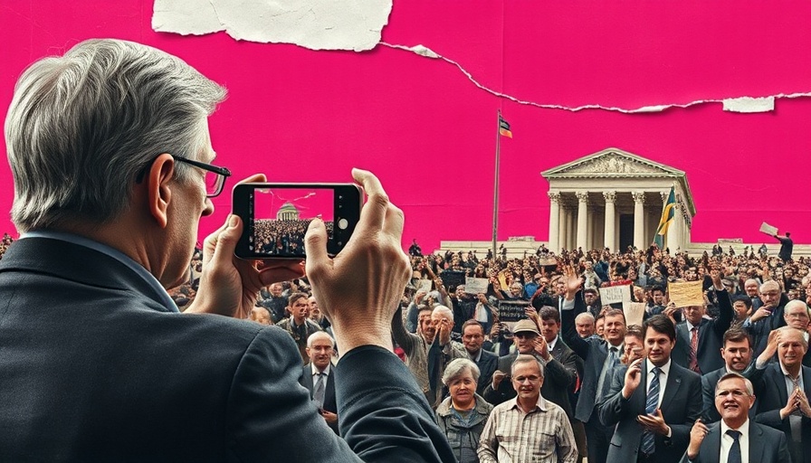 Abstract collage depicting US retreat from promoting digital rights