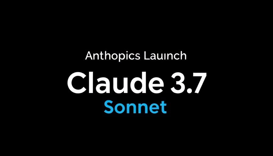 Anthropic launches Claude 3.7 Sonnet on black background.