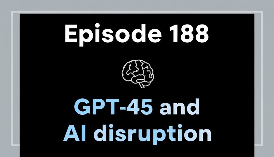 Podcast poster on AI Transformation in Marketing with episode details