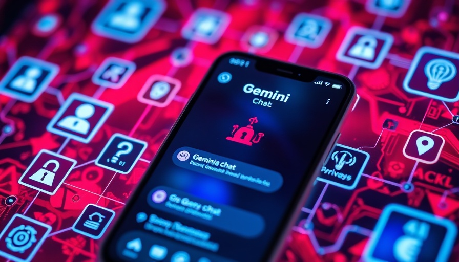 Gemini privacy settings displayed on smartphone screen with icons.