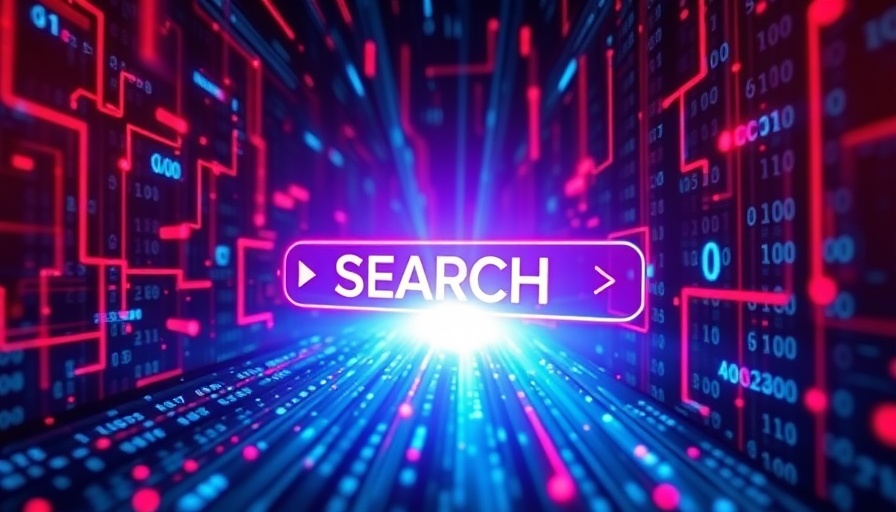 AI Mode transforms Google Search with futuristic digital glow.