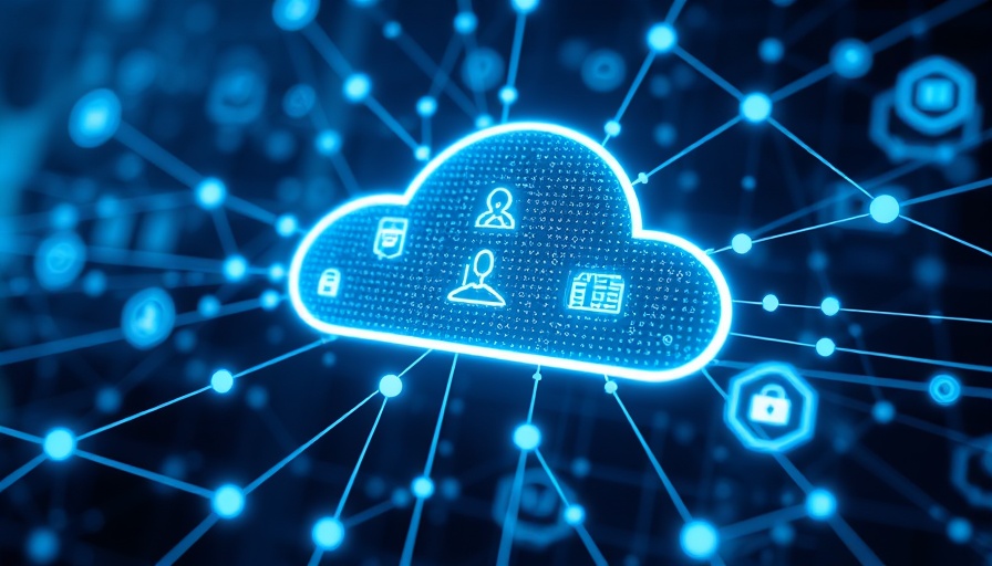 Futuristic digital cloud network representing Zscaler strong earnings report.