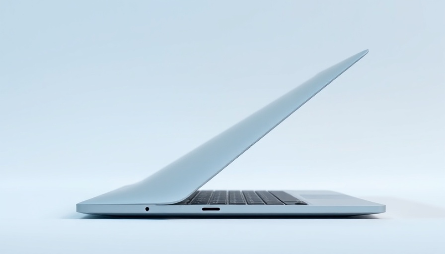 New MacBook Air M4 Chip side profile with open display.