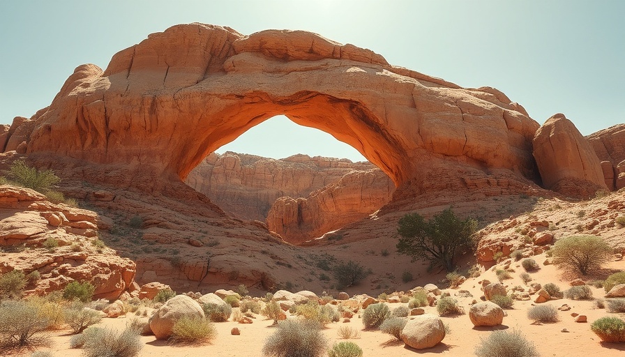 Impressive stone arch alternative destination to Zion National Park.
