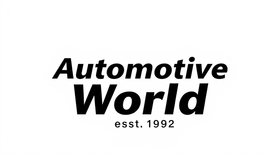 Automotive World logo with established year in black text