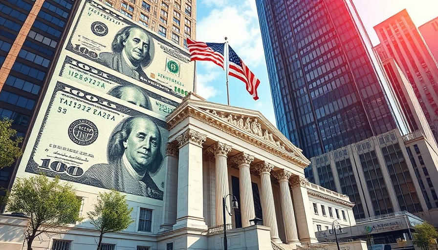 GSA CIA Facility Sale concept with currency and building