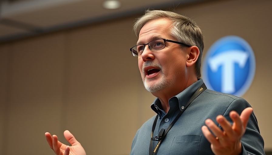 Speaker at conference discussing agentic AI privacy issues.