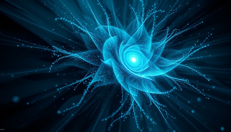 Abstract fractal burst in blue tones representing AI readiness.