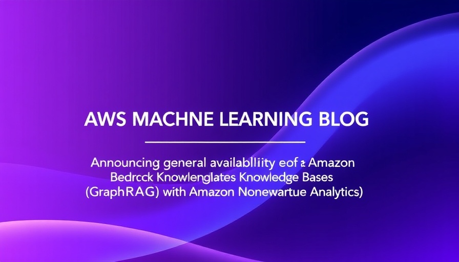 Amazon Bedrock GraphRAG availability announcement on gradient background