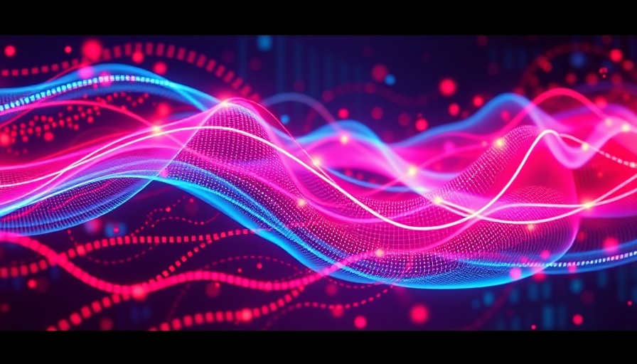 Colorful data waveforms depicting overfitting in machine learning.