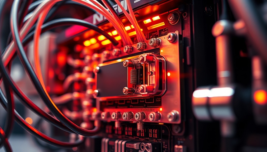 Quantum computer component showcasing intricate design and technology.