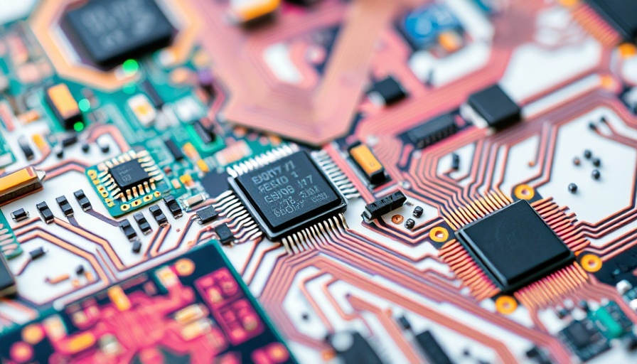 Close-up view of colorful microchips representing Microsoft AI costs strategy.