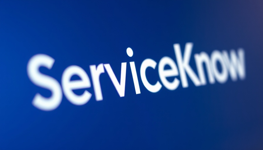 Close-up of ServiceNow logo, acquisition news image.
