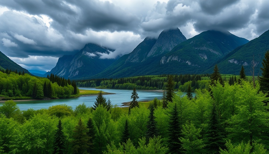 Scenic landscape resembling Ireland's natural beauty with lush greenery and mountains.