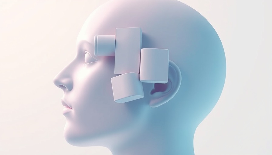 3D AI head with floating faces, AI honesty benchmark mask concept.