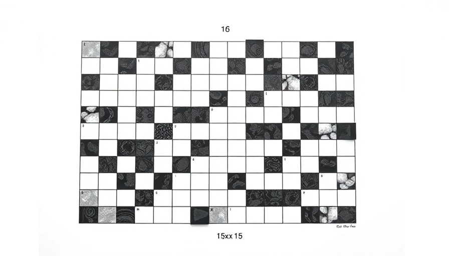 McKinsey Crossword puzzle grid with black and white squares.