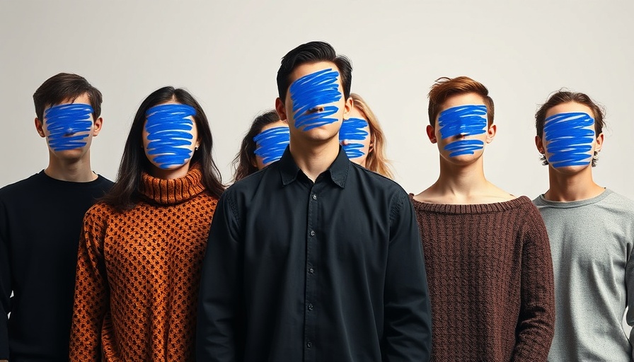 Abstract depiction of obscured diverse group symbolizing AI fairness.