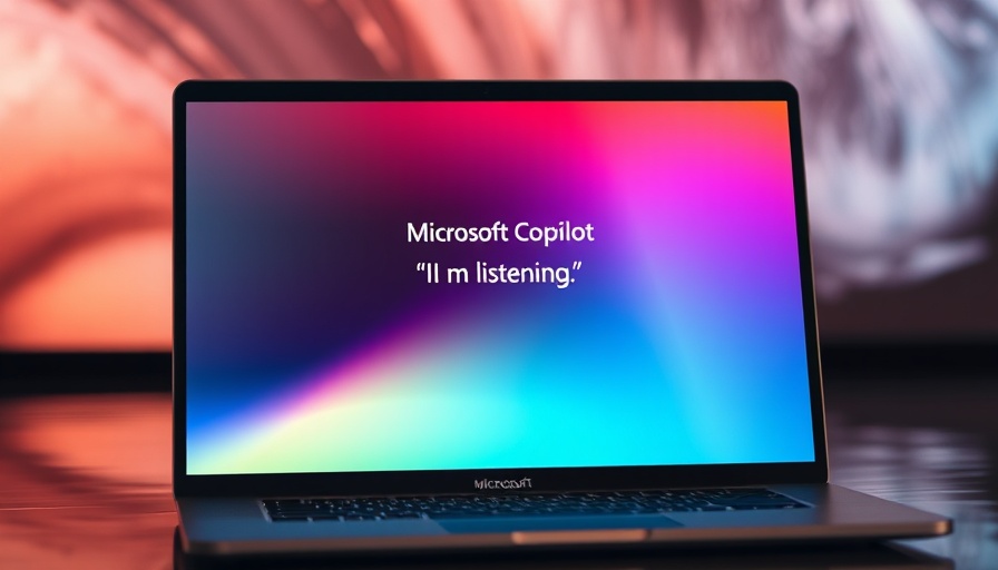Microsoft Copilot Press to Talk interface on laptop screen.