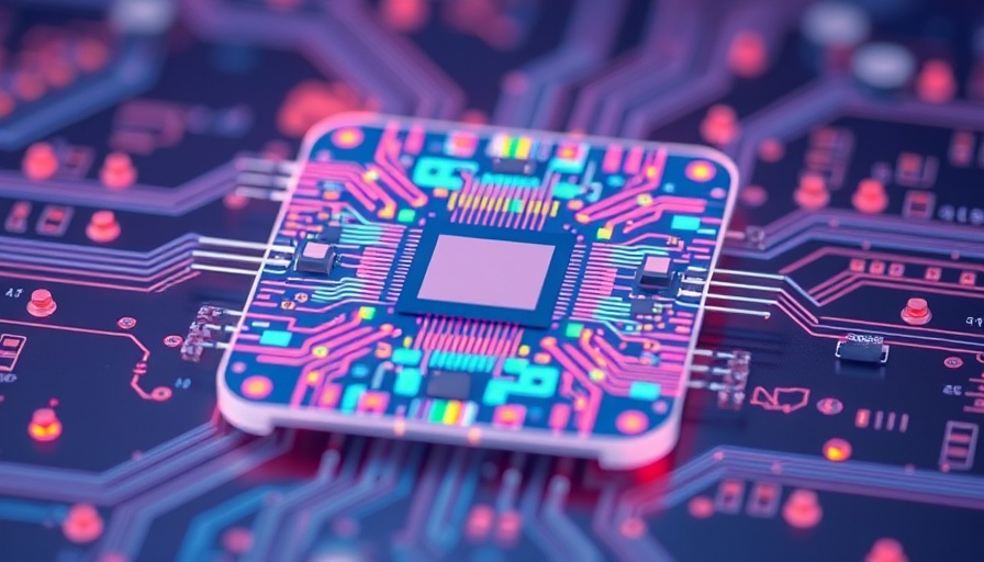 Futuristic microchip representing Google Gemma 3 technology.