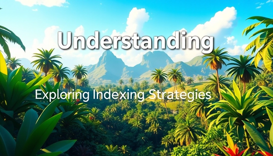 Vector Databases for RAG Systems text over tropical landscape.