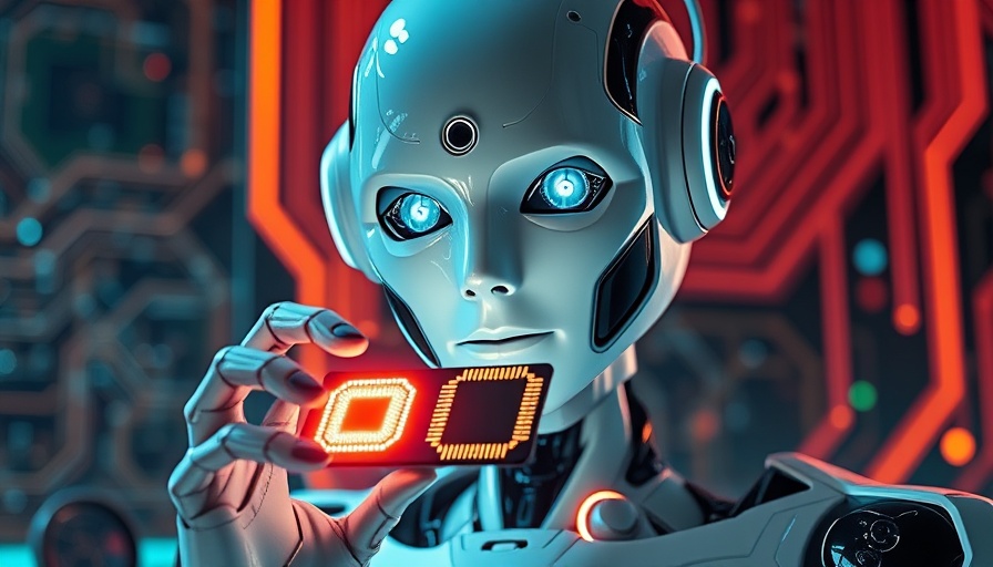 Futuristic robot with microchip exemplifying LLM Inference Performance