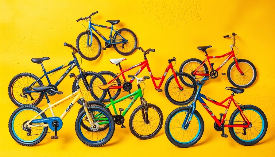 Collage of the best kids' bikes 2025 on a yellow background.