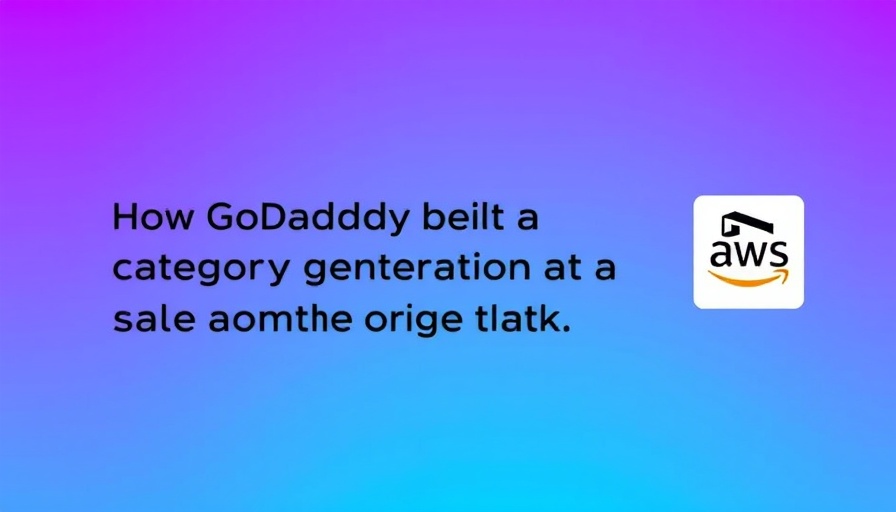 GoDaddy Amazon Bedrock AI Category System blog banner