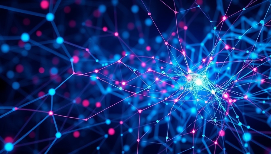Abstract AI concept showing neural networks, responsible AI governance theme.