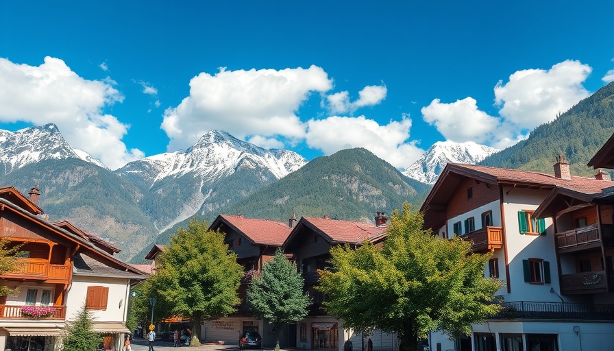 Scenic view of alpine village in Whistler, ideal for RV rentals.