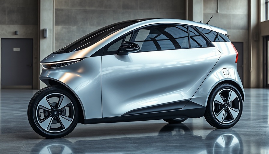Sleek silver Toyota electric vehicle parked indoors.