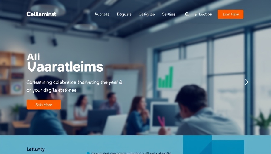 AI Automated Site Designer showcasing a marketing website layout.