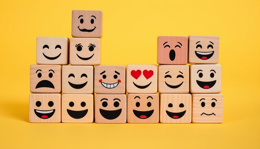 Emoji faces on wooden blocks depicting employee experience journey.
