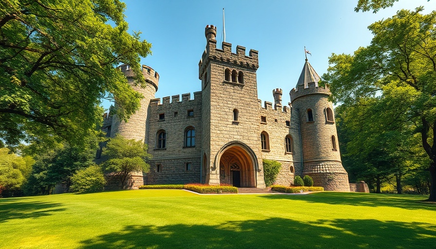 Rustic castle amid lush greenery - Unique things to do in Connecticut.