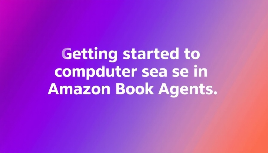 Gradient background with text on computer use in Amazon Bedrock Agents, AWS blog.
