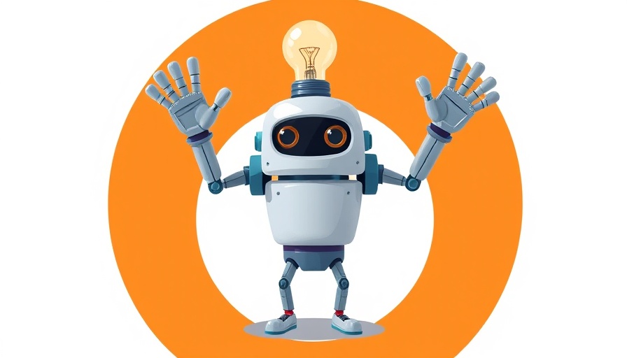 AI for Review in eDiscovery concept with light bulb robot.