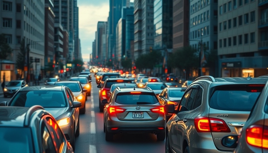Heavy traffic city scene illustrating Arivo refinancing strategy 2025 theme.