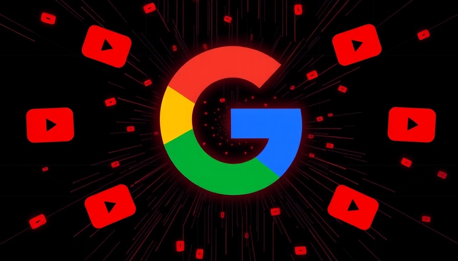 Google icon with abstract backdrop highlighting challenges and opportunities.