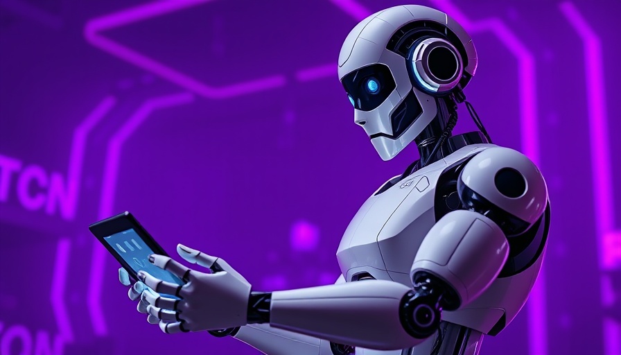 AI-Ready Clinical Data for Healthcare: Robot using tablet.