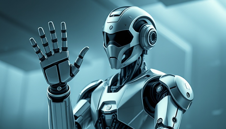 Futuristic robot gesture symbolizing Enterprise AI Infrastructure Partnership.