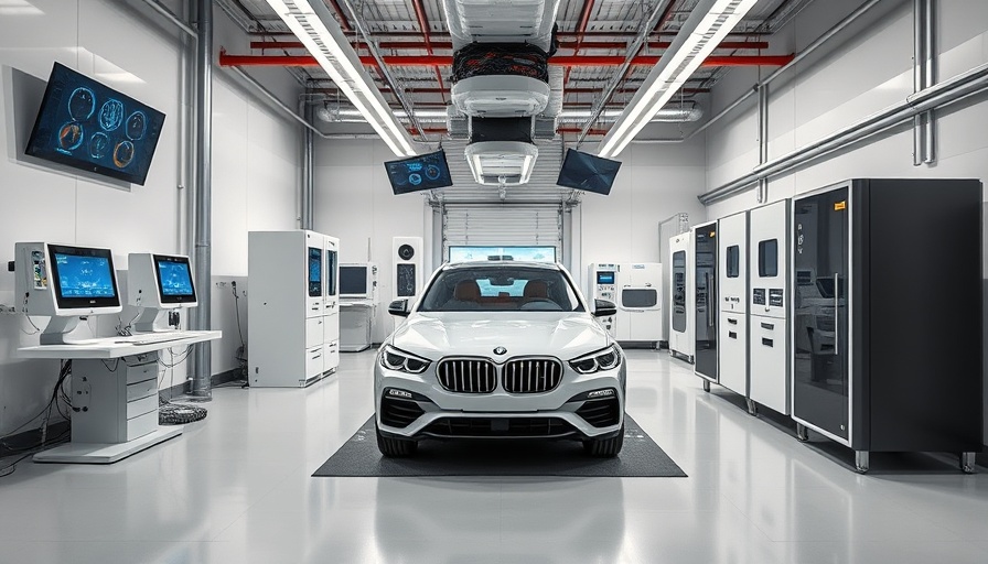 Modern automotive EMC testing lab with advanced equipment.