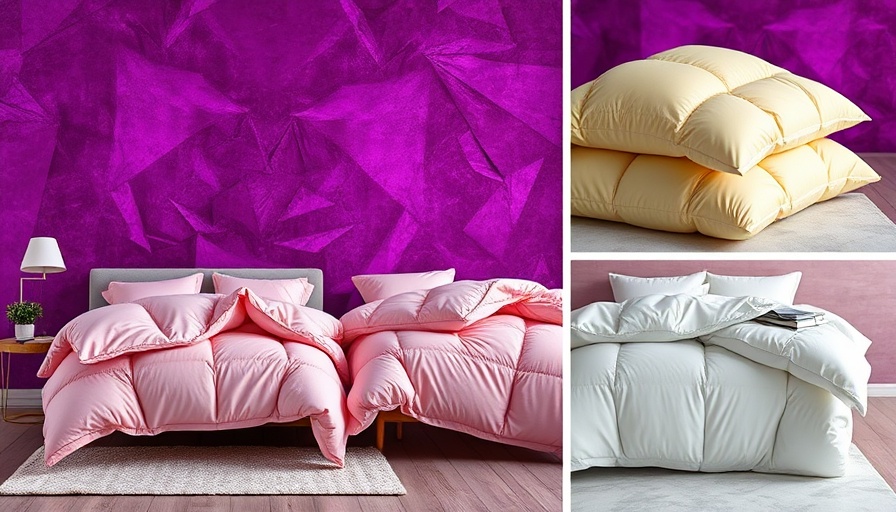 Collage of best down comforters 2025 on stylish beds