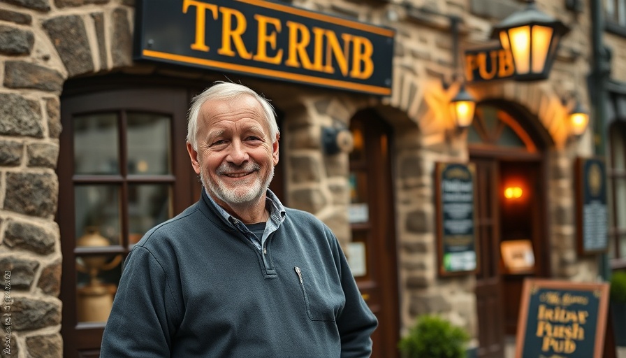 Heineken Recruiting New Owner of Irish Pub promotion at McLoughan's Bar with smiling owner.