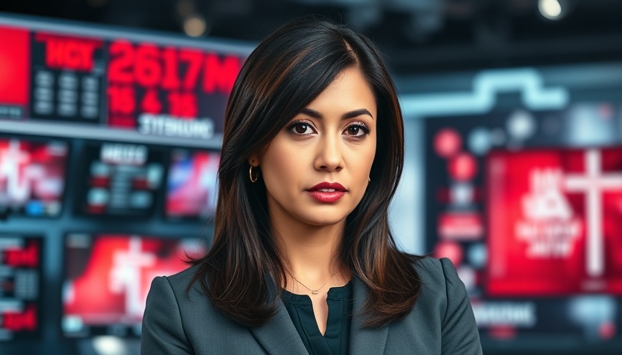 Gray Media Local News Live, professional news anchor in modern studio.