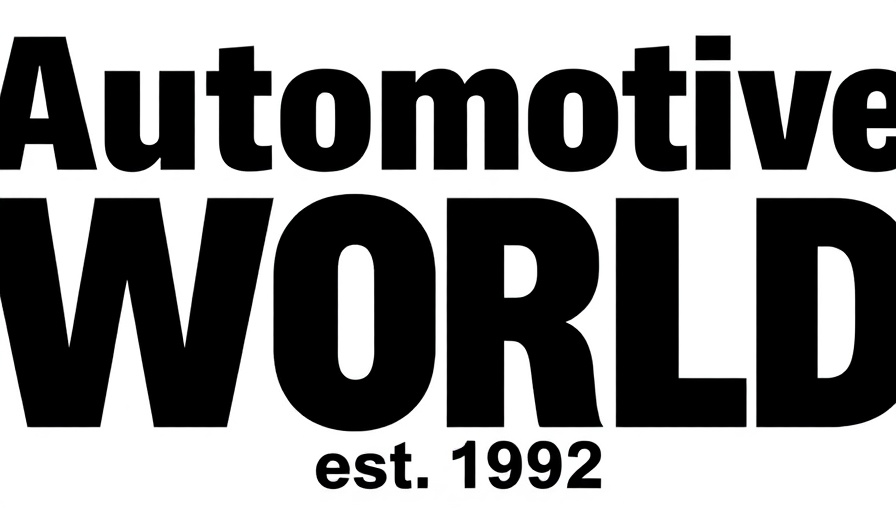 'Automotive World est. 1992' bold black text logo