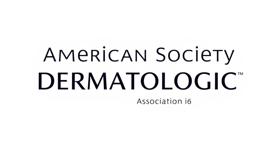 ASDSA logo, dermatology focus, bold typography