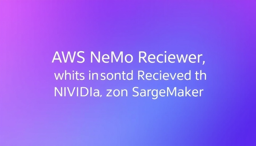 NVIDIA NeMo Retriever SageMaker integration announcement on purple background.