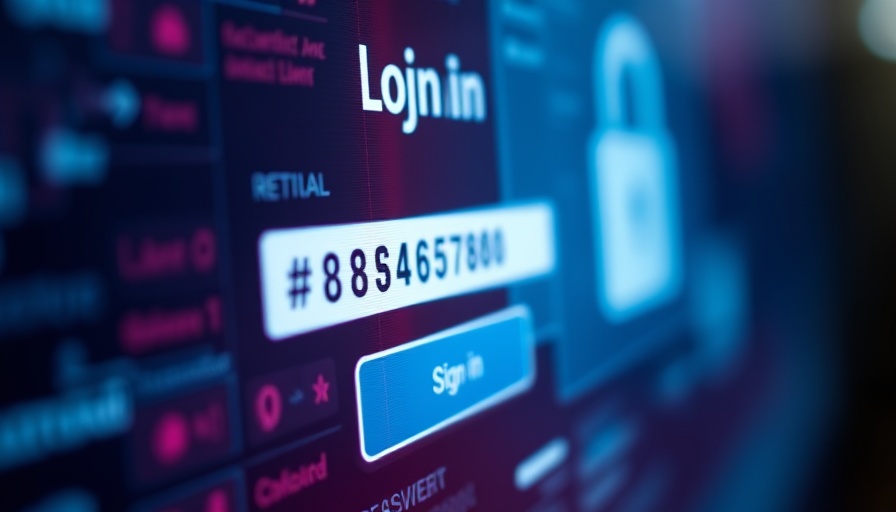 AI Cyber Threats to Confidential Data illustrated by a login screen close-up.