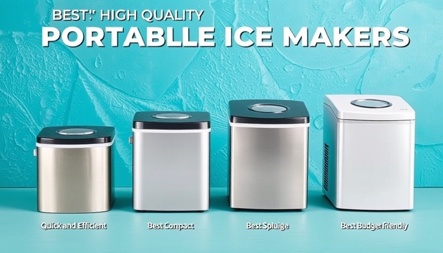 Four best portable ice makers for RVs, labeled for guidance.